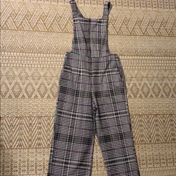 plaid jumper pants
